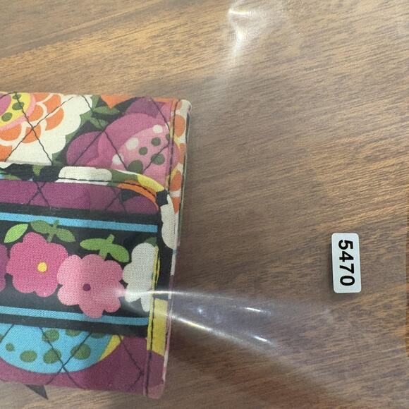 Vera Bradley Wallet Womens Trifold Clutch Quilted Floral ID Coin Purse Organizer - Picture 8 of 8